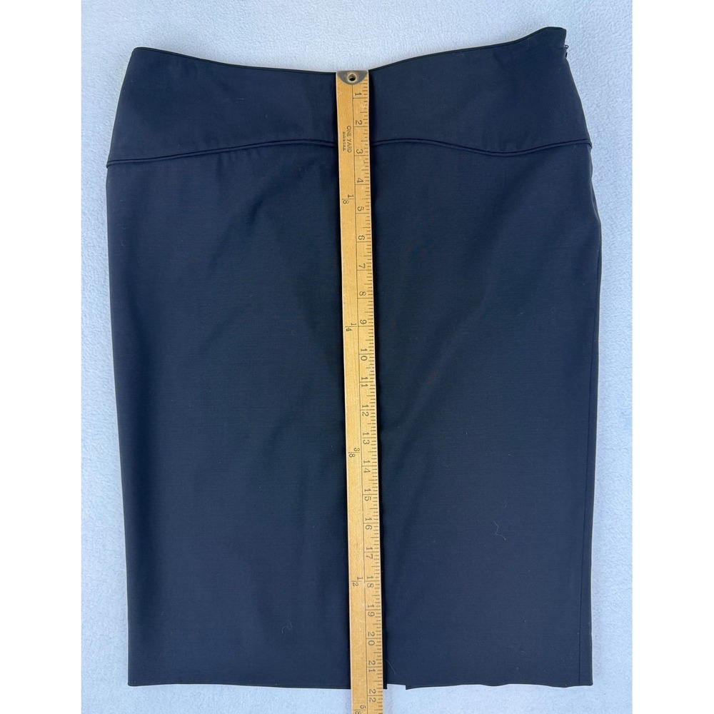 Gucci Pencil Skirt Women 42 Size 6 Black Lana Wool Blend Side Zip Made in Italy - Picture 4 of 11